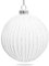 SIKORA Highlights 4er Set ausgefallene Christbaumkugeln aus Glas Weiss, Farbe/Modell:Modell Helsinki Weiss, Größe:8 cm