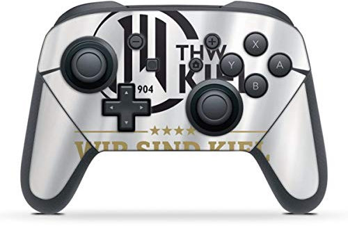 DeinDesign Skin kompatibel mit Nintendo Switch Pro Controller Folie Sticker THW Kiel Handball Offizielles Lizenzprodukt