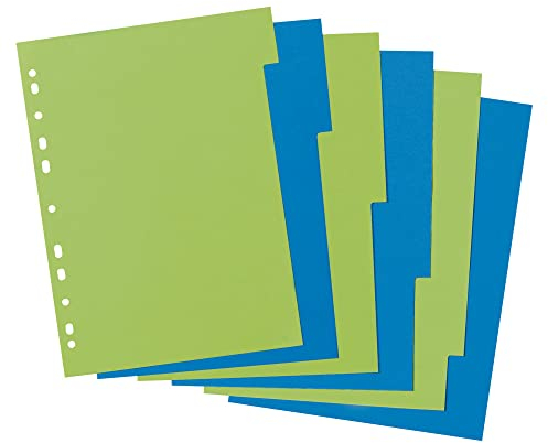 herlitz Register GREENline 6-teilig A4 Karton 2-farb.aus farbintensivem Manilakarton