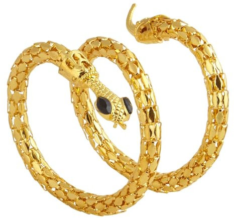W WIDMANN MILANO Party Fashion 03243 - Armband Schlange, Gold, Schmuck, Armkette, Ägypten, Rom, Cleopatra, Karneval, Mottoparty