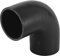 X AUTOHAUX Raccord universel en silicone pour voiture - 63 mm - Diamètre intérieur : 90 ° - Noir