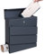 DWD Postbox, Sleek Modern Wall-Mounted Lockable Post Letter Box, 3 Diagonal Slats, Lift up Flap, Easy to Install, Anthracite Grey with Newspaper Slot