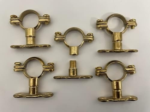 22mm Brass Munsen Ring & Back Plate - Pack of 5 - TNJ Pipe Clips®