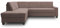 DOMO. collection Ecksofa Londrina, Sofa in L-Form, Eckcouch, Ecksofa, Polsterecke 243 x 209 x 84 cm (BxTxH), taupe