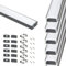 StarlandLed Noir Aluminium Profilé U-forme pour Bandes à LED, Compact Finition Professionnelle avec Blanc Laiteux Couvercle,Embouts,Clips de Montage en Métal (6 * 1m) …