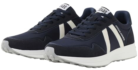 JACK&JONES Herren JFWCHAOS MESH Combo Sneaker, Navy Blazer, 43 EU