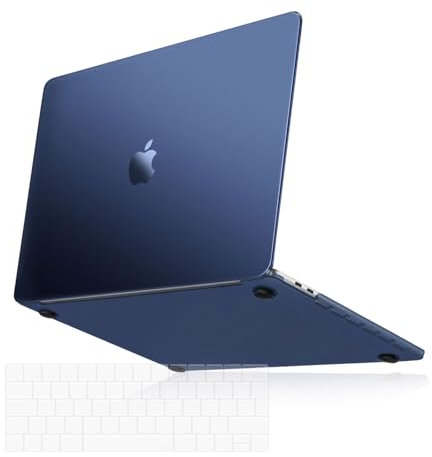 MOSISO Compatible with MacBook Pro 13 inch Case M2 2025 2024 2023-2016 A2338 M1 A2251 A2289 A2159 A1989 A1708 A1706, Ultra-Thin Natural Original Color Hard Shell Cover &Keyboard Cover, Midnight Blue