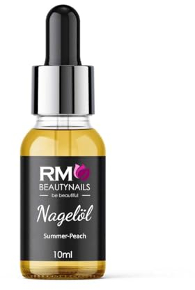 Nagelöl Nail Cuticle Oil mit Pipette Nagelöl Pflege für Nägel und Nagelhaut RM Beautynails 10ml (Summer Peach)