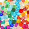 AUAUY 240g Carreaux de Mosaïque en Verre Colorés, Carreaux de Mosaïque Irréguliers en Cristal, Kit de Pierres de Mosaïque, Mosaique Loisir Creatif, Pièces en Verre à Paillettes Multicolores en Boîte