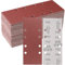 Sruhrak 50 Pezzi Carta Abrasiva, 93x230mm Fogli Levigatrice 80 Grana Sandpaper 8 Fori Carta Vetrata Rettangolari per Levigatrice Orbitali Casuali