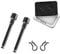 Wjelet 2pcs M4 x 26mm Bike Disc Brake Caliper Bolts Disc Brake Caliper Bolt Titanium Alloy Pin with Circlips Replacement Pin Set for Shimano Hydraulic Disc Brakes(black)
