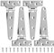 TamBee Stainless Steel Hinges Barn Door Hinges Heavy Duty Outdoor Hinges Gate Hinges for Wood 6inch 4Pcs