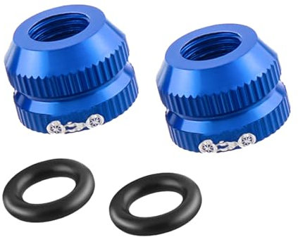 1 Paar langlebige Aluminium-Legierungen, Fahrradventile, Mutter, leicht, für Mountainbikes und Rennräder