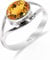 HIMALYA QUARTZ Damen Ring Silber 925 Mit Steinen Citrin Natürlicher Edelstein Statement Handgefertigter Schmuck Manner Ring RB-01-CTRN-8