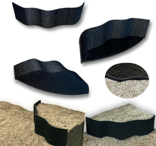 Generisch Aquarium Eck-Terrasse - Aquarium Bodengrund Abtrenner & Erhöhung Aquascaping Dekoration (Schwarz)