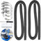Tubo Piscina 32mm, 150cm Manguera Piscina, con 4 Abrazaderas Metálicas Tubo, Manguera de Repuesto, para piscinas elevadas,spa,Accesorio ideal(Negro)