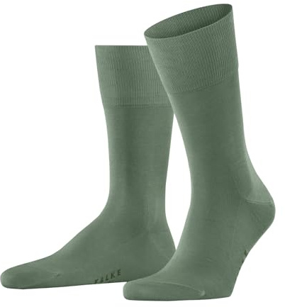 FALKE Herren Socken Tiago M So Fil d´Écosse Baumwolle einfarbig 1 Paar, Grün Sage 7538, 45-46