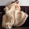 YUANP Chunky Wolle Decke Gestrickt Geflochtene Wolldecke Grob Grobstrick Riesen Strick,Beige-200 * 200cm