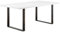 i-flair Esszimmertisch Macon 220x100 cm Kufentisch Holztisch Esstisch Kufengestell Tisch mit Tischplatte und Kufen - Weiß + Industrial