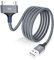 iPhone 4 Charger Cable 3.0M, 30 Pin Dock Connector Compatible with Apple iPod Nano, Touch, Classic, Video & iPhone 3G 3Gs 4 4s & iPod 1 2 3 & others and Sync Cables Lead (Grey, 3.0M - 1P)