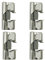 Set of 4 Add On Soft Close Cabinet Hinge Adaptor 100° Cupboard Door Click Slide for Titus Lama Salice Hinges