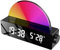 Ruiqas Sunrise Alarm Digital Clock Wake Up Light Dawn Simulator Multi Color Bedside LED Clock with 2 Alarms Stepless Dimmable