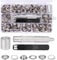 Zocipro 120 pcs Ösen Set 10mm, Grommet Werkzeug kit mit Ösenzange und Ösenwerkzeug für DIY Clothing, Zelt, wasserdichte Plane, Leder, Footwear, Vorhang, Poolabdeckung, Silber