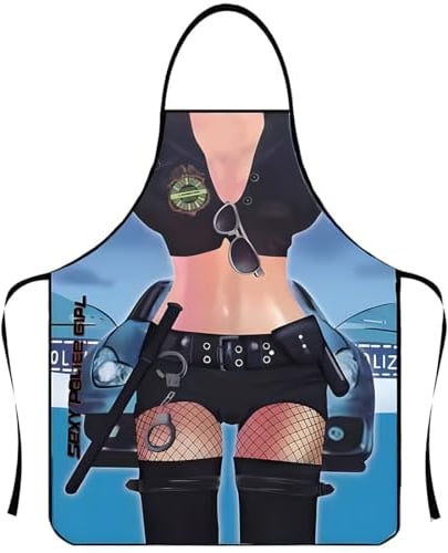 ZKGYUS 1 Piezas Delantal Divertido de Cocina Funny Cooking Sexy Apron Barbacoa Fiesta Delantal Barbacoa Fiesta Delantal para Mujeres