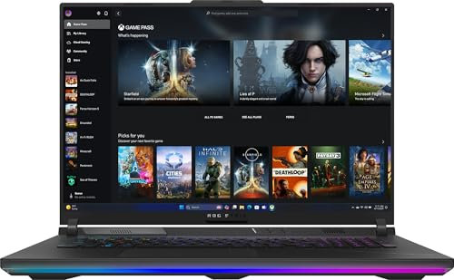 ASUS ROG Strix Scar 18 G834JZR-N6002W Windows 11 Home - Ordenador Portátil Gaming de 18 Quad HD+ 240Hz (Intel Core i9-14900HX, 32GB RAM, 1TB SSD, NVIDIA RTX 4080 12GB) Negro - Teclado QWERTY español