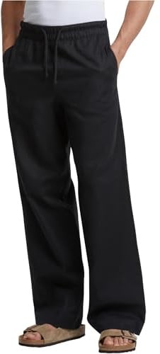 Urban Classics Herren Loose Cotton Linen Pants