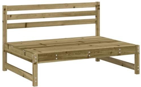 vidaXL Garten Ecksofa, Modular Gartenmöbel, Sofa Lounge Sessel für Garten Terrasse Balkon, Gartensofa Gartensessel, Imprägniertes Kiefernholz