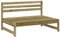 vidaXL Garten Ecksofa, Modular Gartenmöbel, Sofa Lounge Sessel für Garten Terrasse Balkon, Gartensofa Gartensessel, Imprägniertes Kiefernholz