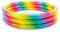 SDMAX Rainbow Ombre 3 Ring Pool For Kids, Durable and Compact Swimming Pool, Inflatable Pool, Great Summer Fun for Kids, Easy Setup, Multicolour, 58” X 13”