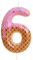 Ice Cream Birthday Candles, Colorful Cake Decorations, Candy Number 6 Candle for Birthday Cake, Sweet 6th Cake Topper Candle, Ice Cream Theme for Girls Boys Birthday Decorations Summer Party Supplies