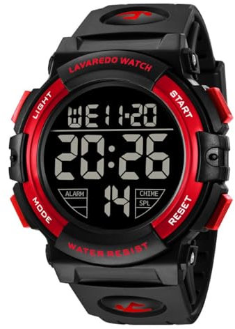BEN NEVIS Herren Uhren Digital Sport Outdoor Armbanduhr 5 ATM wasserdichte Uhr mit Alarm/Kalender/Stoppuhr/Stoßfest