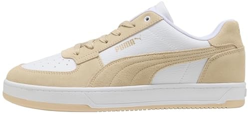 PUMA Unisex CAVEN 2.0 Mono Sneaker, Weiß-Canvas Gold, 37.5 EU, Weißes Segeltuch Gold, 37.5 EU