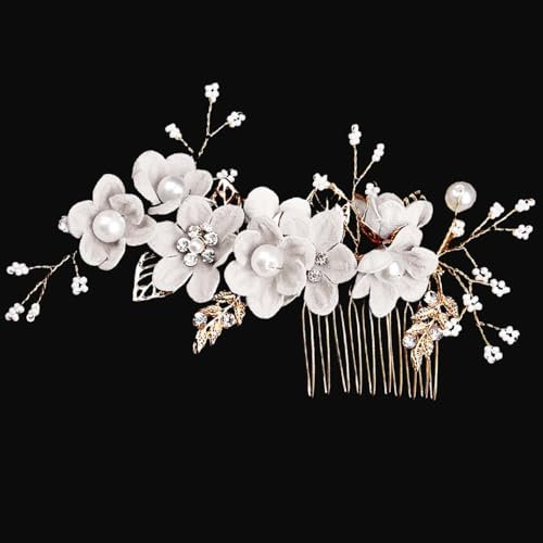 Haarschmuck für Brautjungfern, seitliche Haarkämme für Hochzeiten, Haarteile für die Braut, Blumenhaarnadeln für Frauen, Haarschmuck für Hochzeiten für Frauen und Mädchen