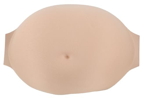 Fockety Faux Ventre de Femme Enceinte, Tissu en Mousse à Mémoire de Forme, Ventre de Grossesse Artificiel Réaliste, Bosse de bébé, Ceinture Large Artificielle pour Faire Semblant de (5-8