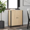 MOBCANT Sideboard, Kleiderschrank Küchenunterschränke Küchenbuffet Geschirrschrank Geeignet für Küche Schlafzimmer Wohnbereich Foyer Sonoma-Eiche 70x30x80 cm Holzwerkstoff