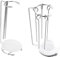 Toyvian 2juegos Soporte Para Kebab De Acero Inoxidable Estantes Colgantes Para Barbacoa Con Placas De Goteo Para Parrilla De Comida Al Aire