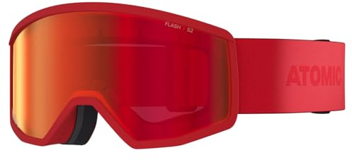 ATOMIC FOUR JR XS FLASH Kinder-Skibrille I Extra kleine Ski- & Snowboardbrille mit Flash Scheibentechnologie für klare Sicht I Unisex-Ski-Brille mit Live Fit Rahmen für individuelle Passform
