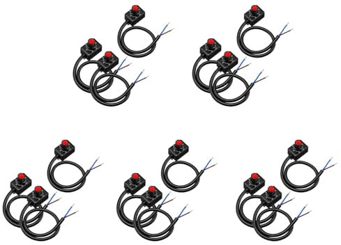 Tuesoa DC 0/1-10V Knob LED Dimmer,Low Voltage Passive Dimmer PWM Dimming for 0-10V or 1-10V Dimmable Electronic LED Driver 15Pc