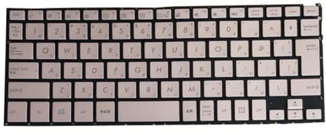 ZCDYGHU Laptop-Tastatur für ASUS UX360U UX360UA UX360UAK Gold, Japanisch JP mit Hintergrundbeleuchtung, Kanada CA, Tschechisch CZ, SCHWARZ ohne Rahmen(Japanese JP)