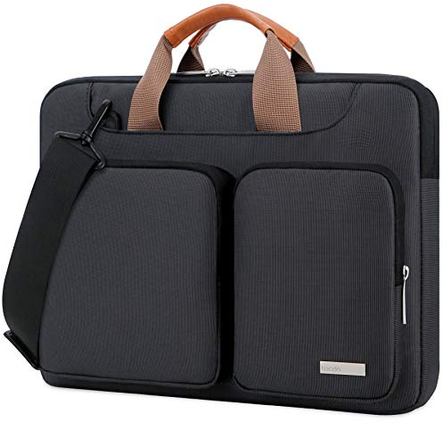 Lacdo 360° Protection Housse Ordinateur Portable pour 13 New MacBook Air M4 A3240 2025/M3 A3113/M2 A2681/M1 A2337, 13 MacBook Pro M2/M1 A2338 A2251 A2289, 13 iPad Air M3 2025/iPad Pro M4 Bag, Noir