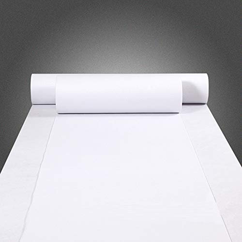 Tapis de couloir pour fête de mariage, décoration intérieure ou extérieure, 61 cm de large x 4,6 m de long, blanc