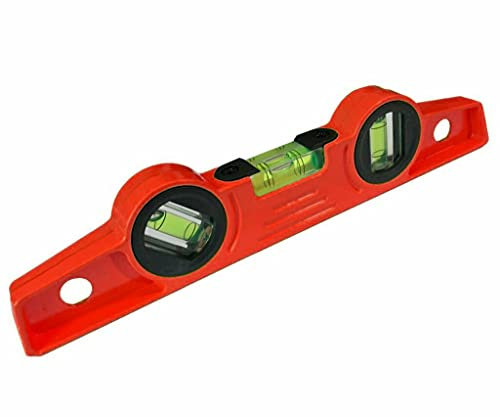 10 (250mm) Scaffolders Spirit Level with 2 Strong Magnets & 3 Vial Level Display