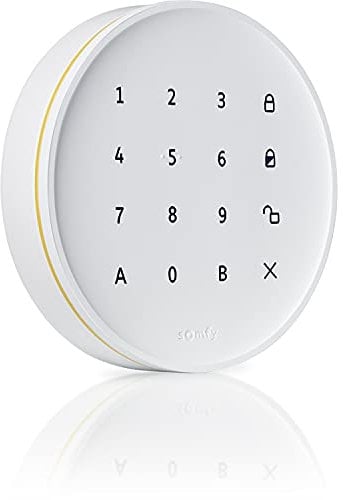 Somfy 1875257 - Codetaster für die Alarmanlage Somfy Protect | Schlichtes und elegantes Design in weiß | Einfache Installation