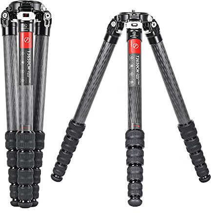 SUNWAYFOTO T3650CM Fiber Tripod for Video Camera Photography Weight Outdoor Tripod Waterproof,55.0lb Load