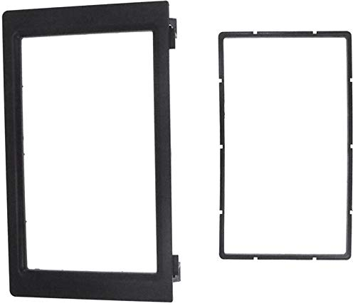 Qwertfeet 2 Din Radio Stereo Audio LüNette Facia Panel Trim Dash Radio Fascia Multimedia Kit für SAAB 9-3 2007-2011
