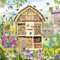 AMBIENTE 20 Napkins House, Garden & Nature Bee Hotel Table Decoration Paper Napkins with Motif Also for Decoupage and Decoupage 33 x 33 cm